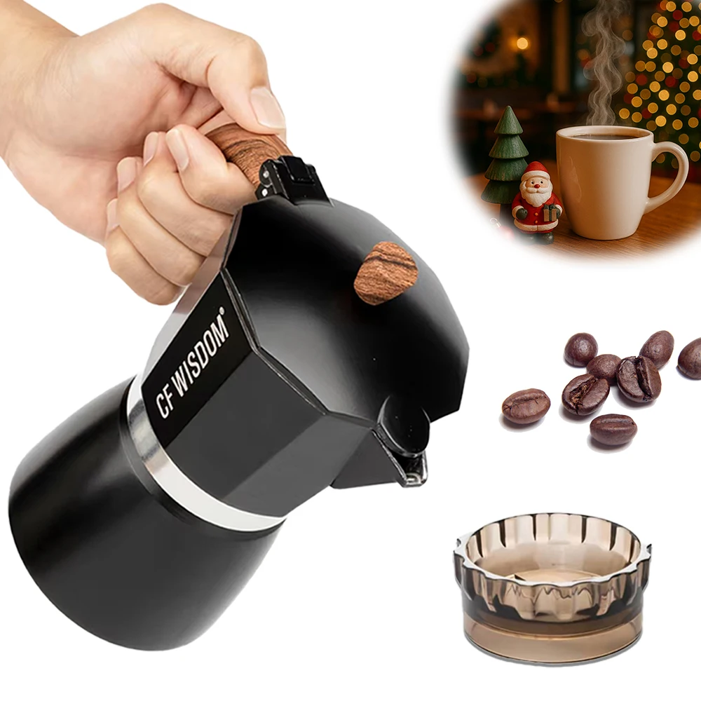 

Espresso Maker Italian Style Moka Pot Percolator Coffee Pot, Espresso Machine Christmas Birthday Gift for Coffee Lovers