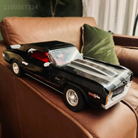 1456pcs Black Vintage Car Set Competition Car Assembly Toy Adult  Birthday Christmas Gift Compatible With 10304