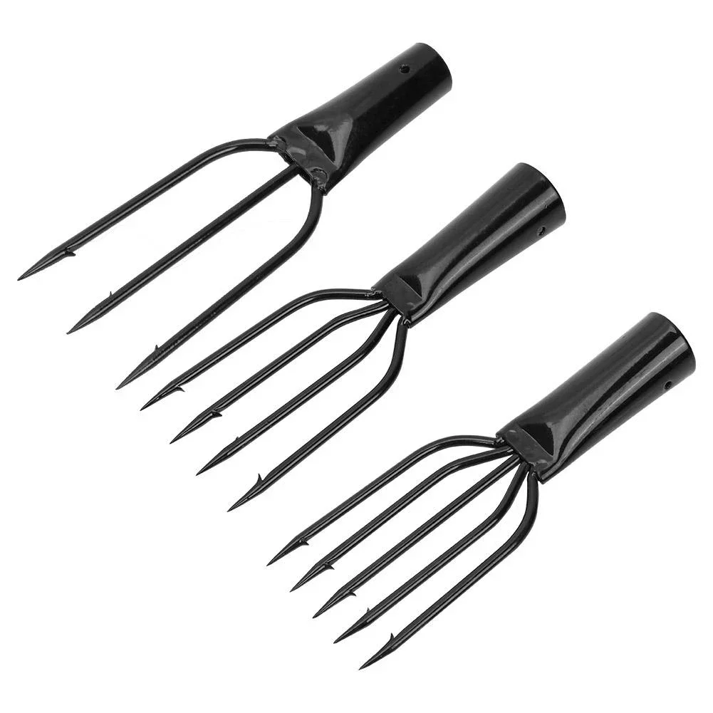 Lance de pêche barbelée à 3/4/5 dents, fourche à poisson en acier, accessoires de pêche