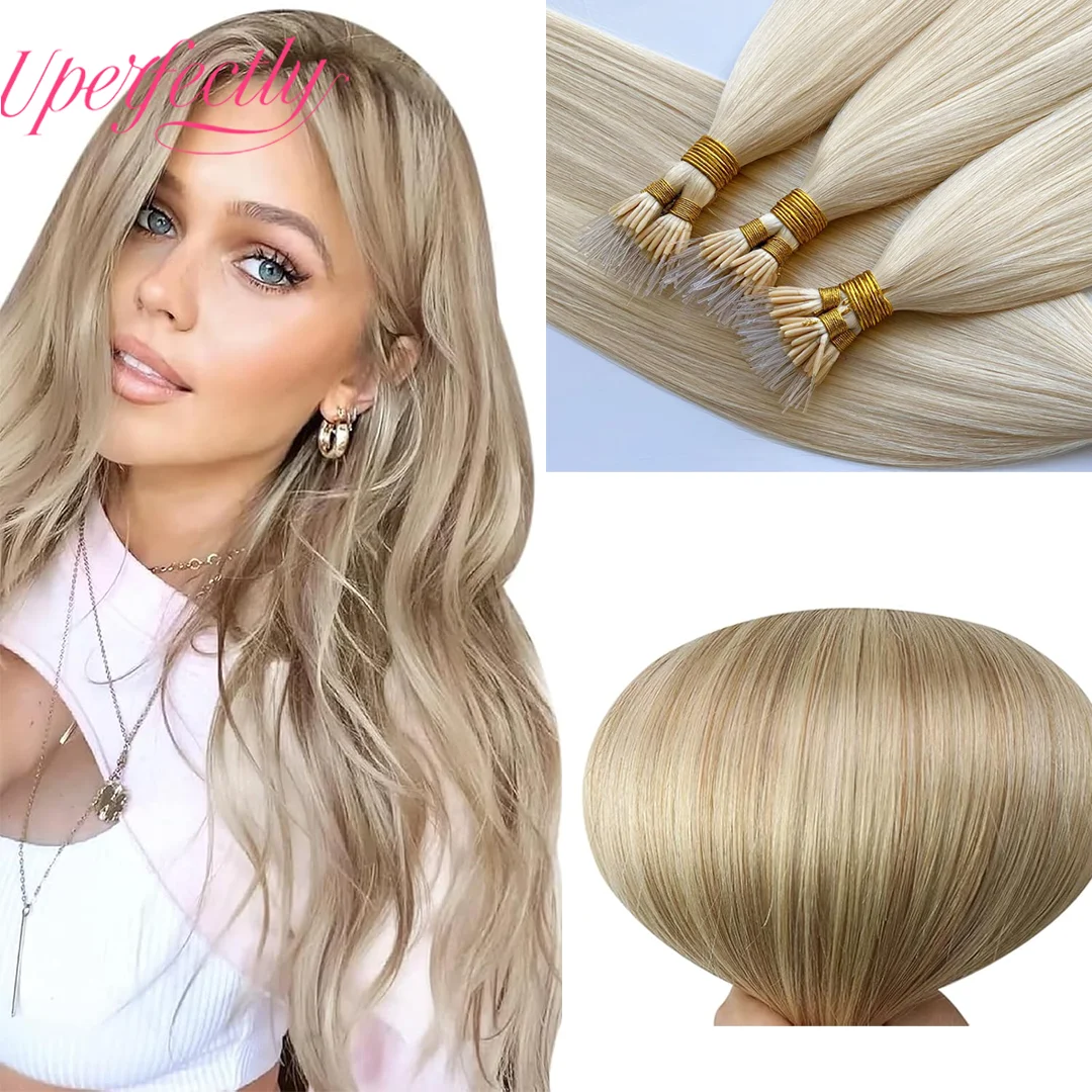 

Uperfectly Nano Ring Силиконовые пластиковые волосы для наращивания волос Натуральные человеческие волосы Remy Наращивание волос 12-26 дюймов 50 шт./упак.