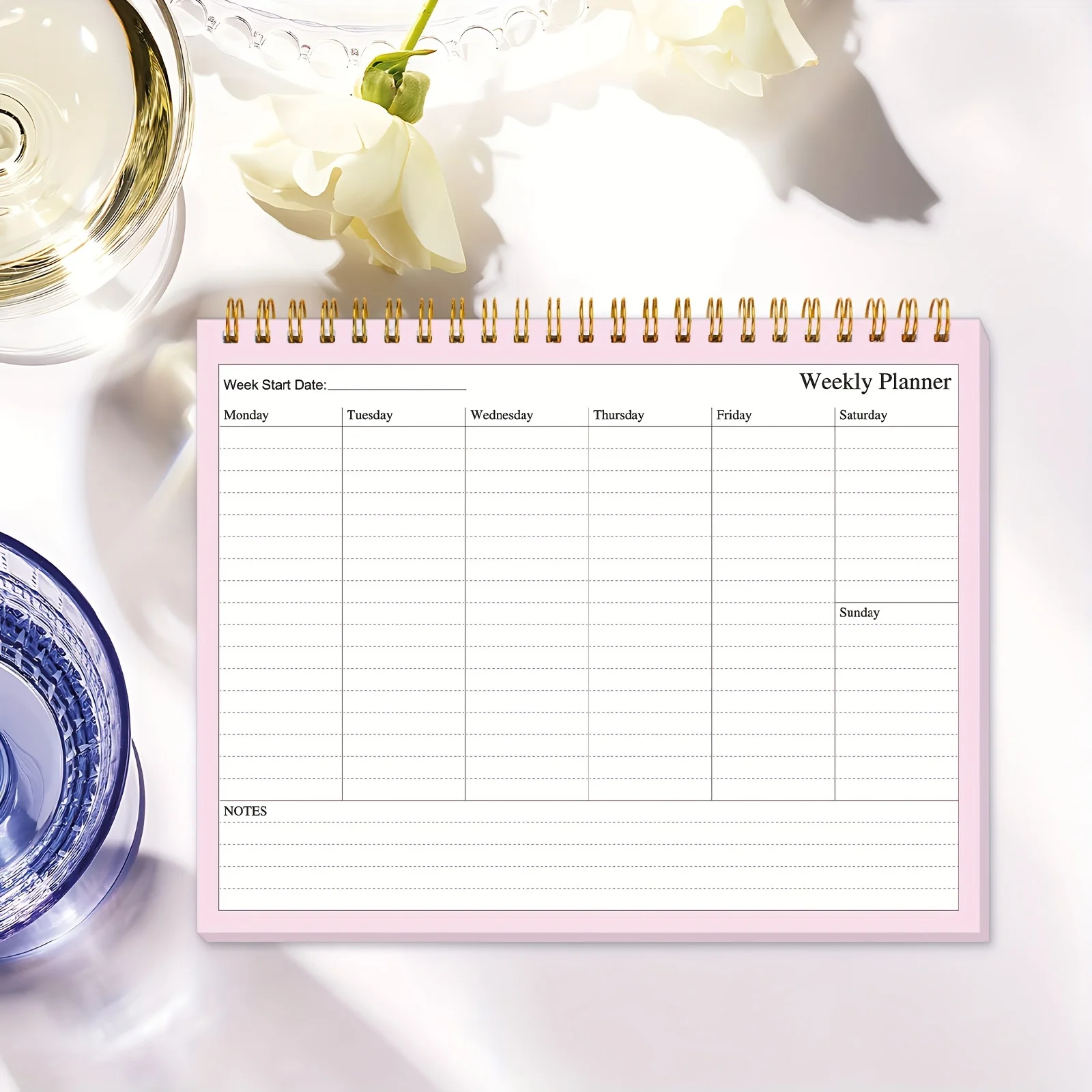 Weekly Planner Notepad To Do List Pad With 52 Tear-off Sheets Weekly Calendar Desk Pad For Home Office Maximizing Productivity