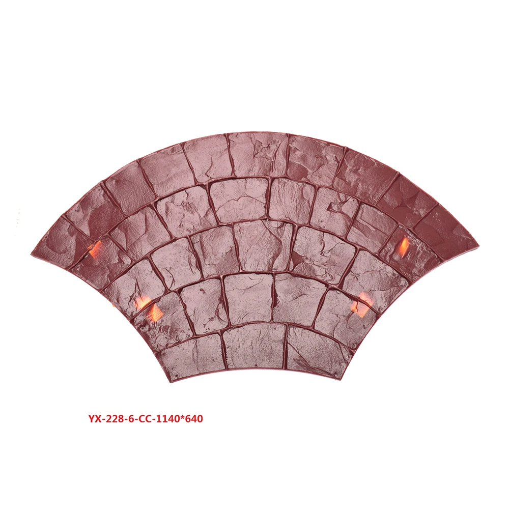 Concrete Embossed Floor mold Compression molding material Cement pavement Printing Construction Fan-shaped Stone Pattern