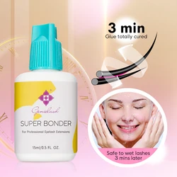 Genielash 15ml Eyelash Extension Sealer Glue Drying in 3 Minutes Glue Accelerator Lash Extension Sealant