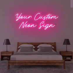 Neon Sign Custom Led Letters Gift Private Neon Light Sign For Wedding Party Bar Room Personalised Name Logo Salon Lash