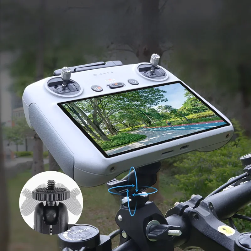 Uchwyt rowerowy ze stopu aluminium do drona DJI Flip/Mini 4/3Pro Air3/3S Mavic3Pro, mocowanie na kierownicę roweru do pilota RC/RC2 — zdjęcie produktu 7