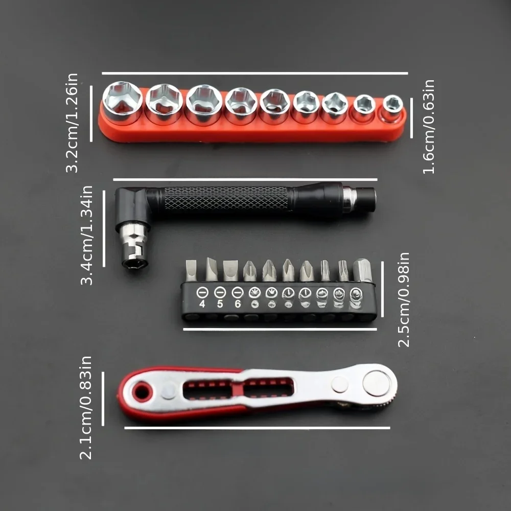 Mini tournevis à cliquet à 36 dents, fonctionnement d'entretien des petits espaces étroits, douille à tête par lots, clé tournante en forme de L