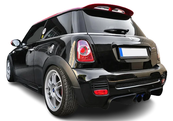 Mini Cooper Gp2 (R56 R57 R58) Rear Bumper Lip Gp Style Rear Bumper Diffuser Abs Plastic