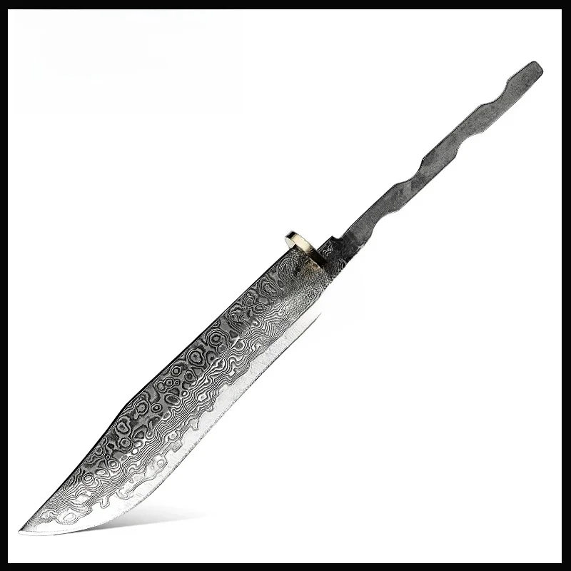 Grandsharp Damascus Knife Blank Blade Knives DIY Blade Kitchen Blank Sharp Fixed Blade Knife Part Akcesoria kuchenne — zdjęcie 2