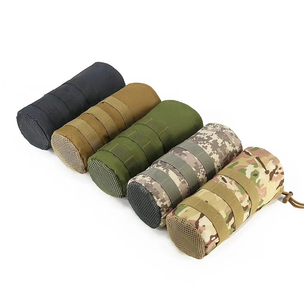 AliExpress Outdoor Tactical Water Bottle Pouch 10x25cm Multi-functional Hiking Cycling Camouflage Molle Accessory