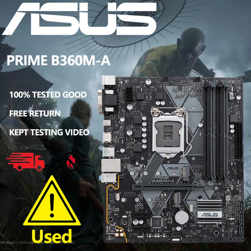 Asus PRIME B360M-A With Intel B360 LGA 1151 Micro-ATX Desktop Motherboard