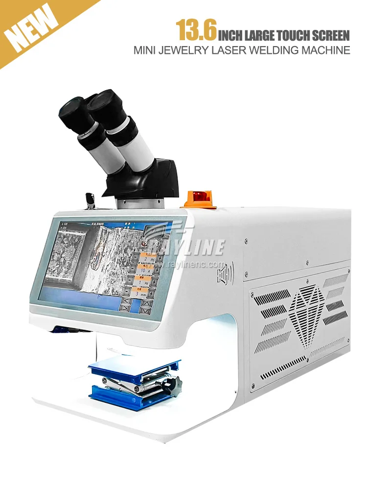 Mini 200w(real 235w) Jewelry Laser Welding Machine 13.6 inch CCD Screen Gold Silver Metal Dental YAG Spot Laser Welding Machine