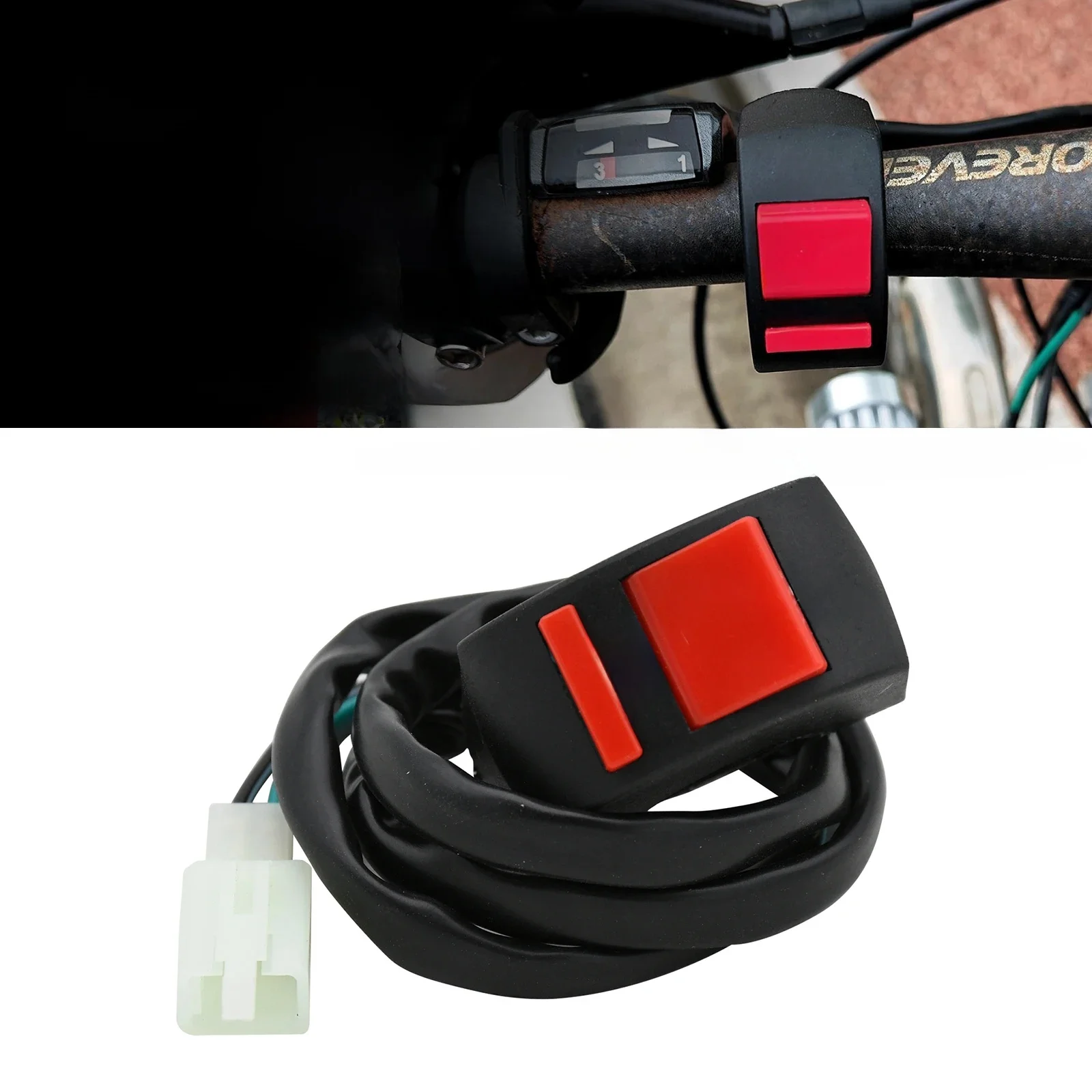 AliExpress Motorcycle Headlight Switches ON/OFF Button Warning Light Switch Flameout Switch For Honda Yamaha KTM Kawasaki ATV Scooter Bike