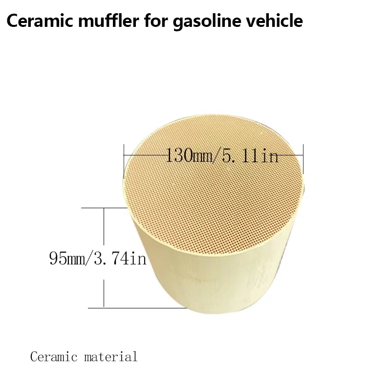 Universal euro1 130*95mm 600 cpsi Ceramic muffer for Gasoline Engines Superior Durability and Performance