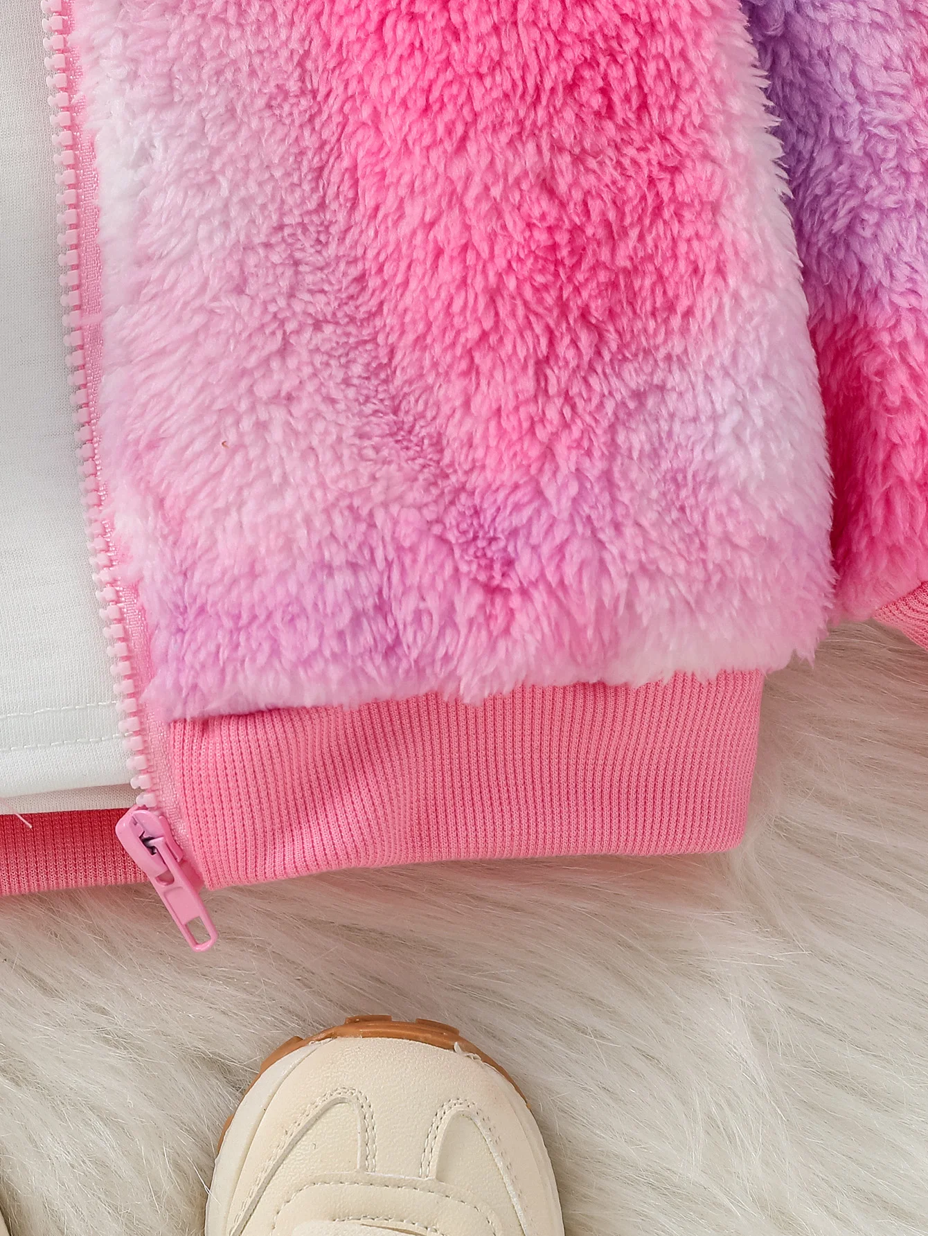 2024 New Style Baby girl Long Sleeve winter Coloful modern stylish Hoodie Zipper Fleece coat