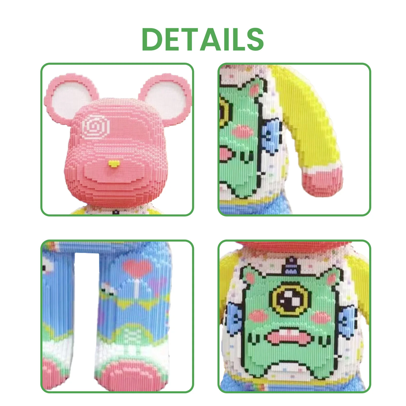 Oso gigante de princesa Qianqian (grande) – 18650 piezas de juguete de ladrillo modular DIY, regalo perfecto para adolescentes y adultos