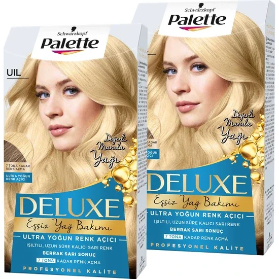 

Palette Deluxe Hair Color Uil Ultra Intense Lightening X 2 Pieces