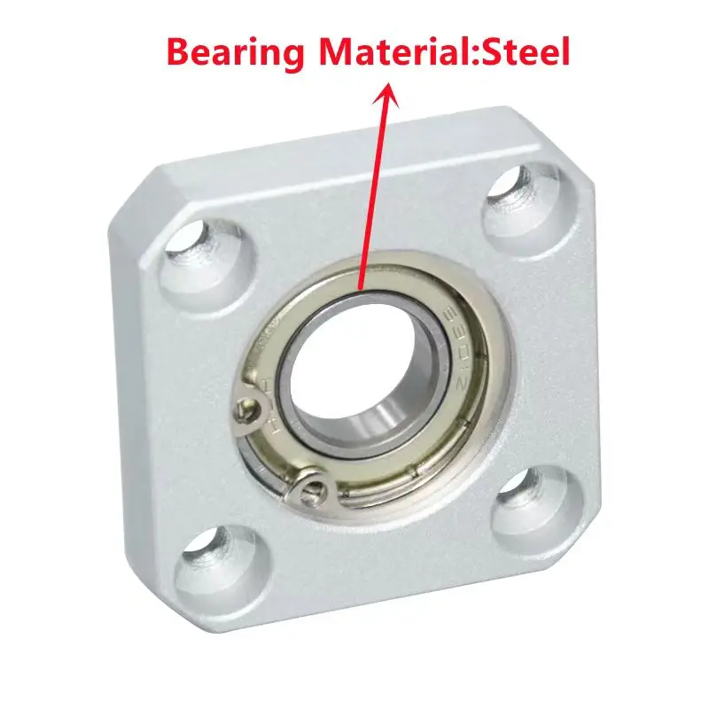 factory outlet steel Flange Square Housing Single Bearings with Housings Bearing seat assembly Direct Mount Unbuckled ring