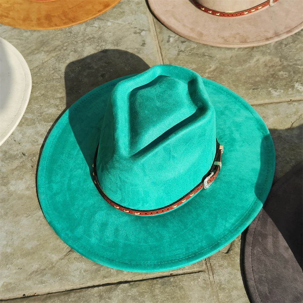 2026 New color arrow crown Suede hat men Women wide brim Mexican Hat arrow top hat wholesale church hats art Felt Hat Top Hat