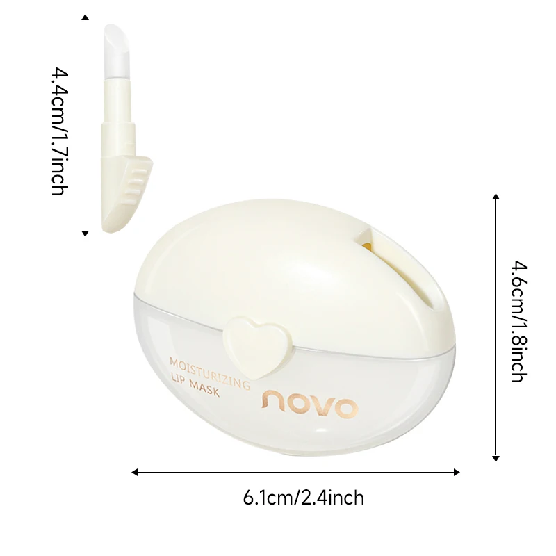 Creme labial e hidratante de squalane, bálsamo labial com vitamina E para lábios secos e escamosos, tratamento labial suavizante, máscara labial para dormir