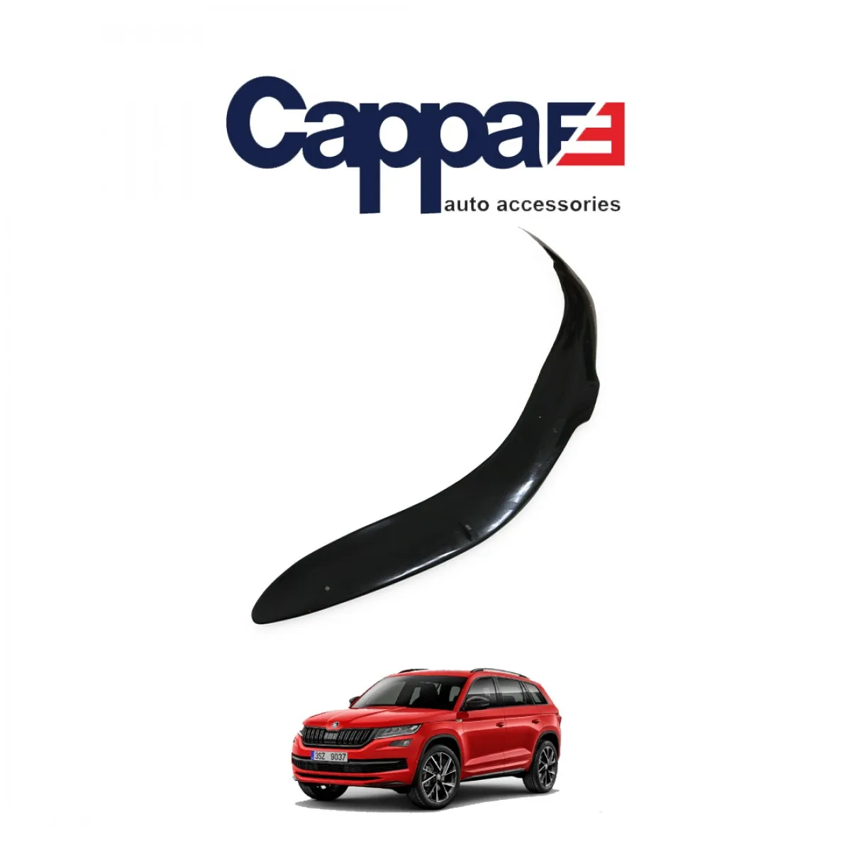 FOR SKODA Kadiaq 2017 TO 2024 Front Hood Protection Spoiler Front Bug Shield Hood Deflector Guard - DIFFUSER BUMPER AUTO STYLING