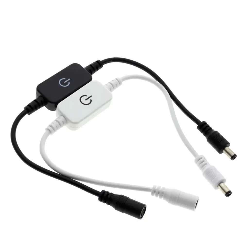 LED-Streifen Licht Neon LED Touch-Schalter Taste Dimmer Helligkeits regler mit DC-Stecker für