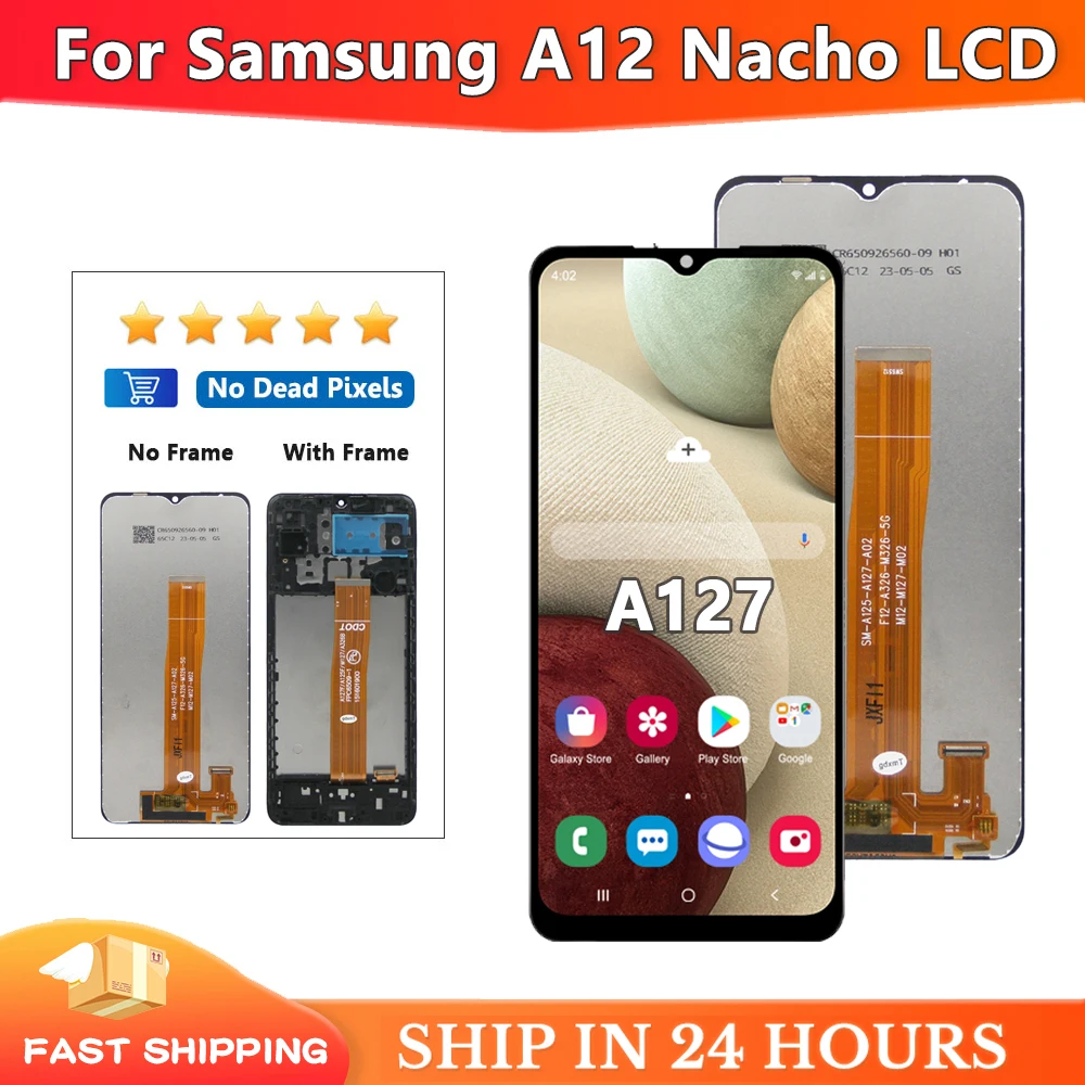 

For Samsung A12 Nacho LCD A127F A127M A127U Display Touch Screen Digitizer Assembly For Samsung A127 LCD Display Replacement