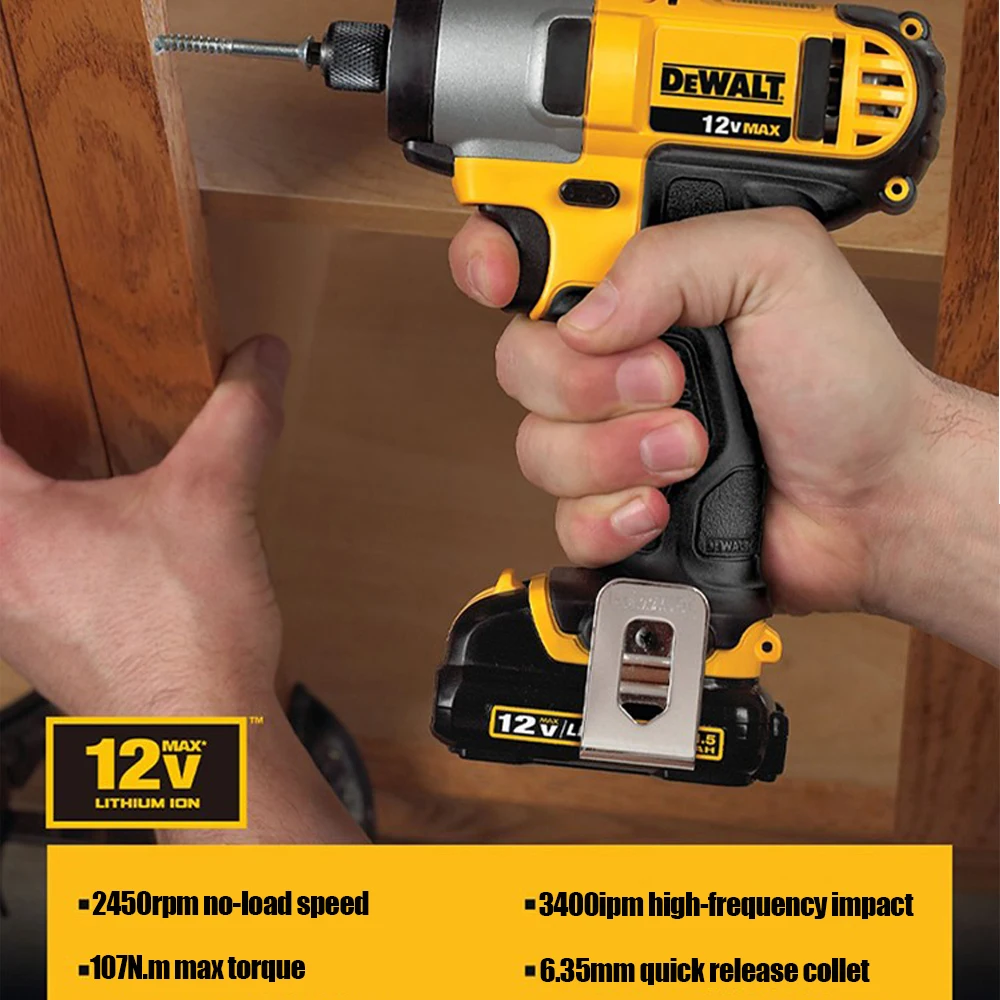 DEWALT 20-Volt MAX Lithium-Ion Cordless 1/4 in Impact Driver without Battery and Charger Included (DCF815DK2)