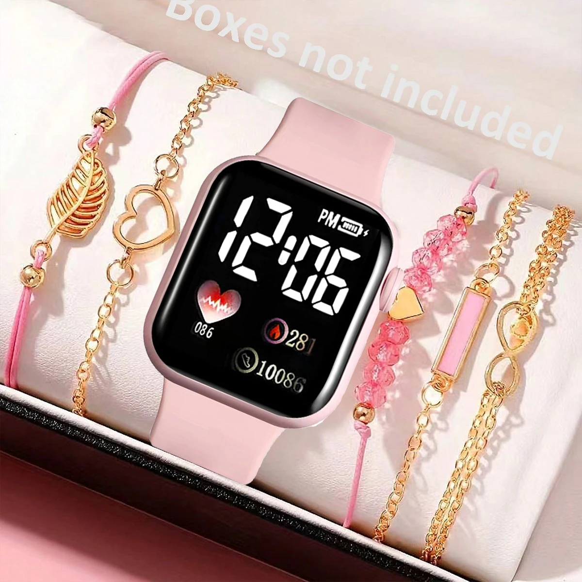 Diy Electronics Button - 6-Piece Set, Cute Electronic Watch for