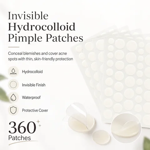 360pcs Face Acne Patch Invisible Skin Care Pimple Acne Patches Anti-inflammatory Healing Absorbing Spot Sticker Covering Acne