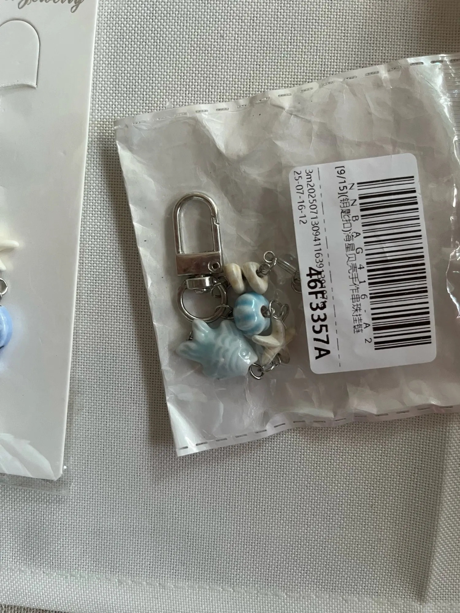 Sweet Y2K Fish Phone Chain Phone Case Phone Charm Pendant Mobile Lanyard Cute Beaded Cell Phone Strap Bag Keychain photo review