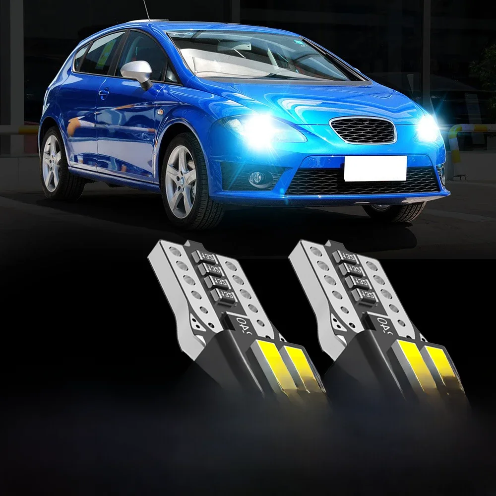 2szt W5W T10 Żarówka LED Canbus do Seat Ibiza 2 3 MK2 MK3 MK4 6L 6K Leon MK1 1M 1P Toledo Inca Altea Alhambra — zdjęcie 2