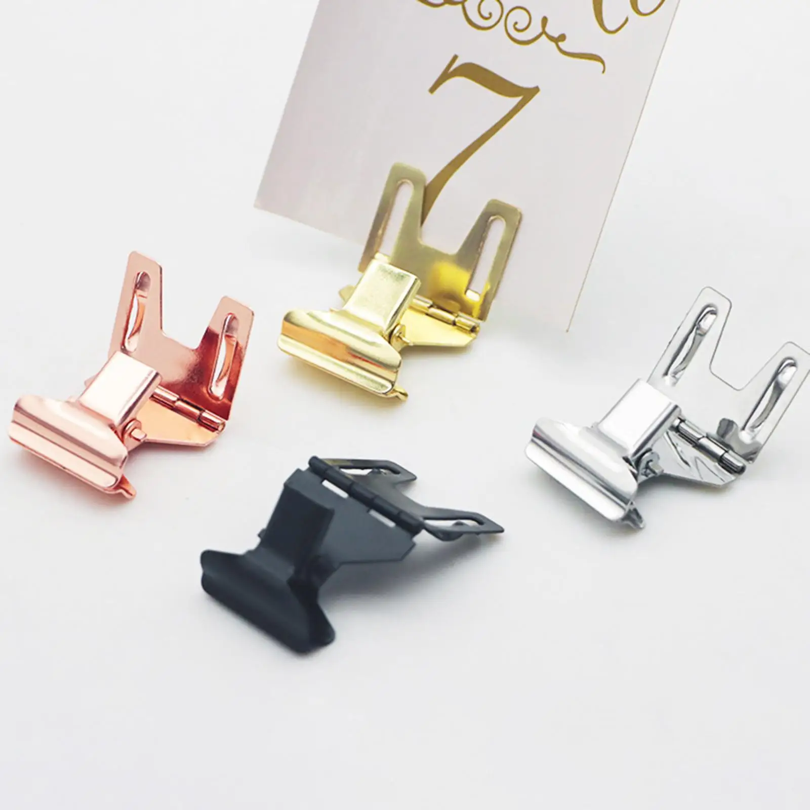 

5Pcs Merchandise Sign Clips Double Head Rotatable Sign Holder Clips Tag Clips for Retail Stores Cards Baskets Shops Supermarkets