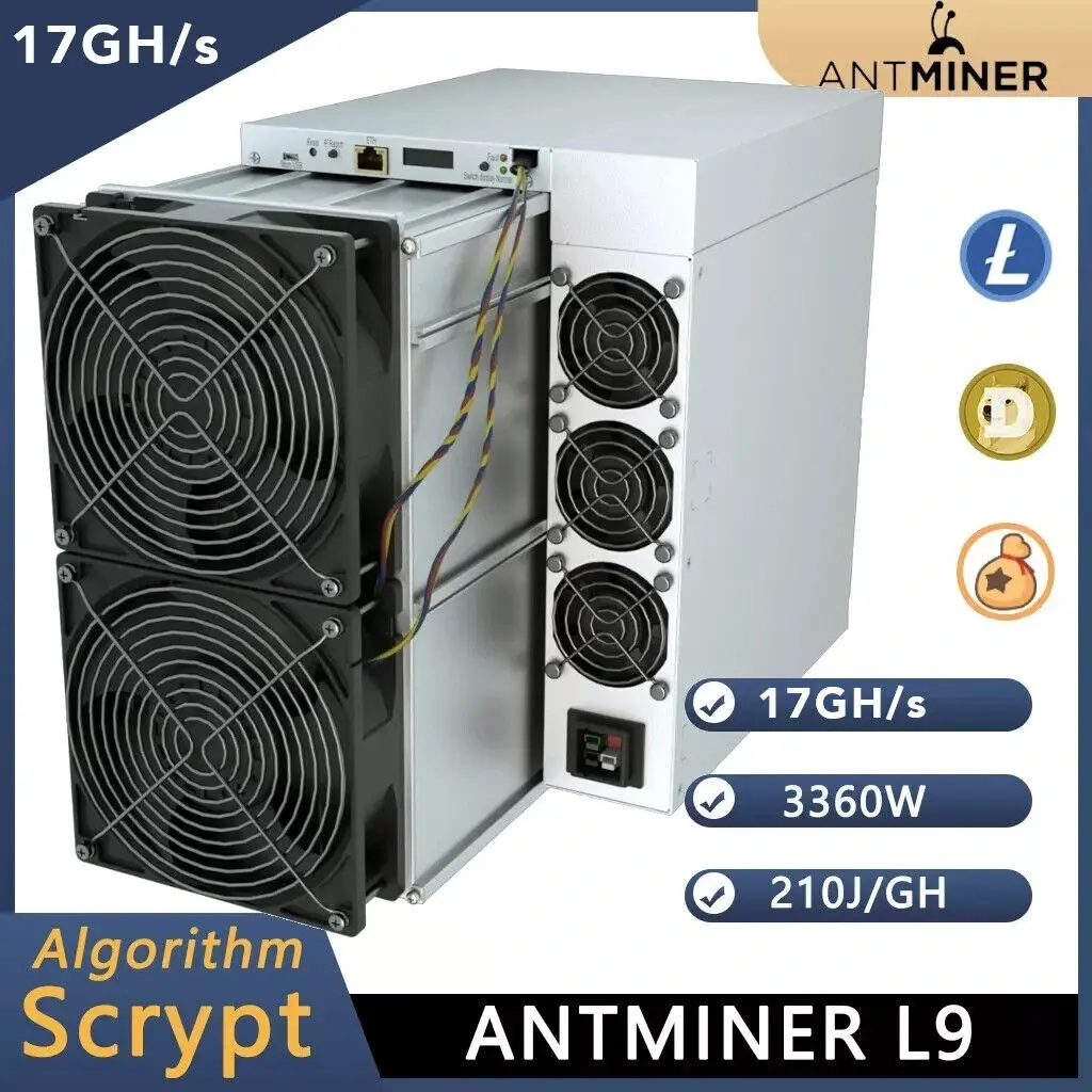 FAST SHIPPING Bitmain Antminer L9 17Gh/s 3570W – LTC Doge – Input 220-277V