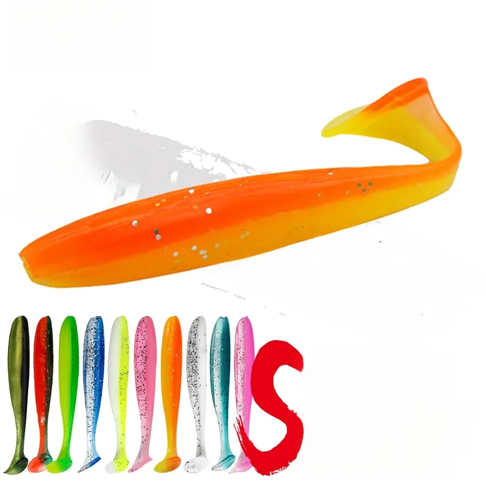 WALK FISH 10 sztuk przynęty miękkie 5.5cm 6.3cm 7cm 9cm sztuczna silikonowa przynęta towary do wędkowania wędkarstwo morskie Pva Swimbait Wobbler Pesca — zdjęcie 2