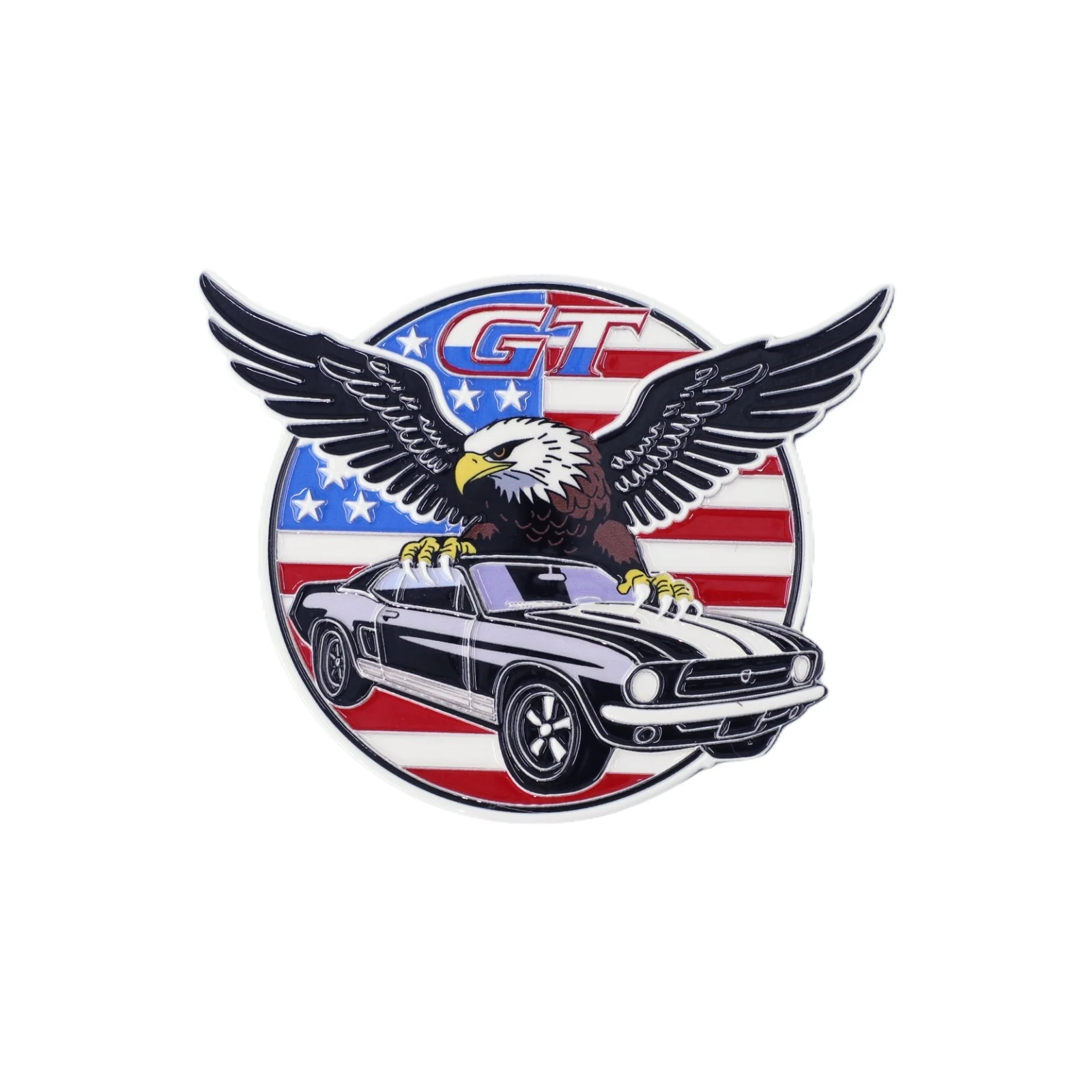 

1pcs 3D US Flag Eagle car emblems,decorative items.Suitable for decorating the rear side of cars,trucks,and SUVs,waterproof