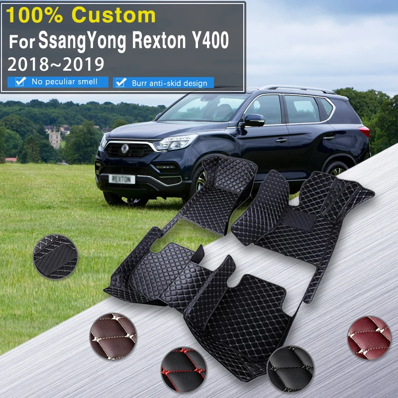 

Car Floor Mats For SsangYong Rexton Y400 2018 2019 2020 Dustproof Car Mats Floor Cubre Pisos Para Autos Car Accessories Interior