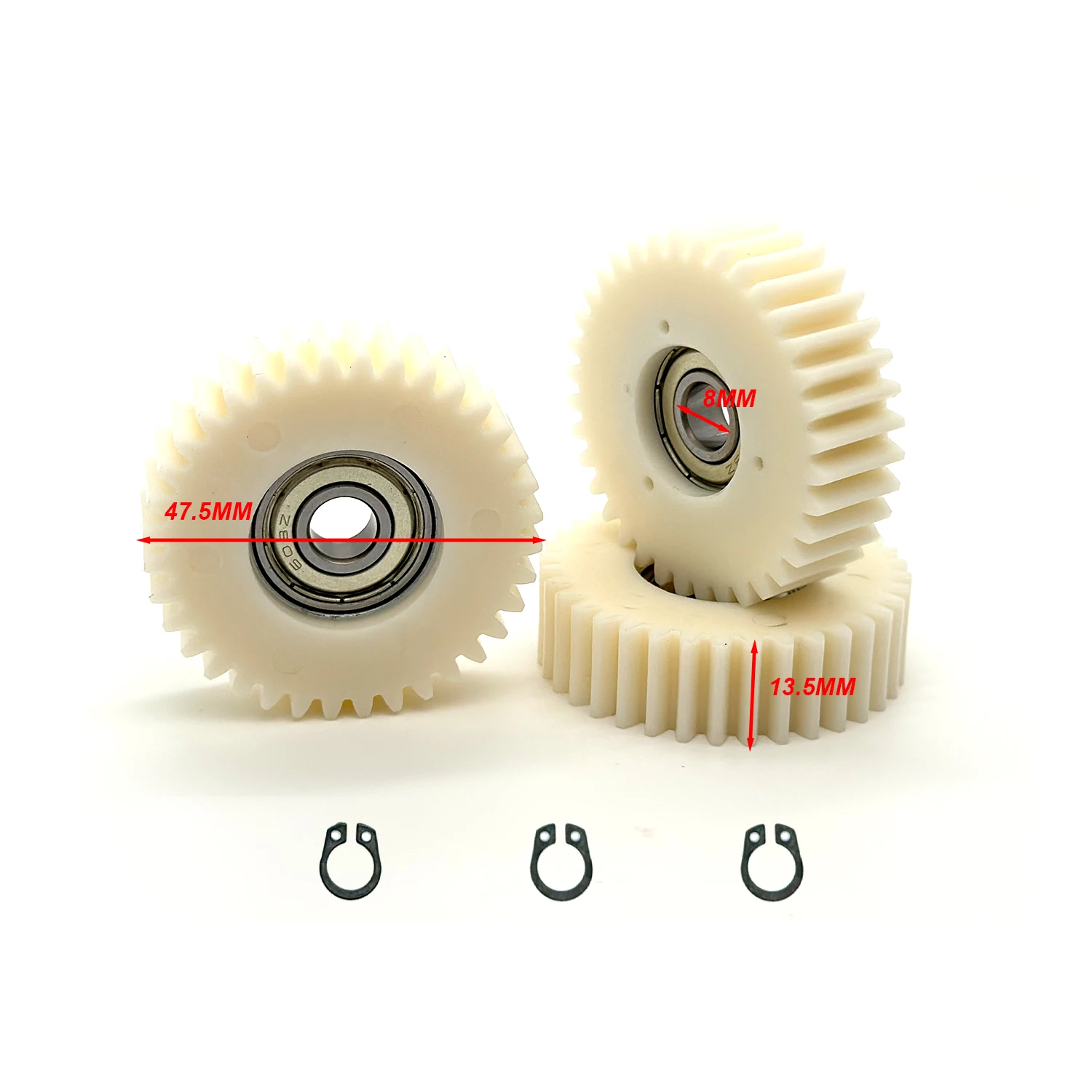 47.5x13.5mm Planetary Gear 36 Teeth Gears 8mm Bearings Wheel Hubs Electric Bike Nylon Gear For Bafang Motor E-bike Parts