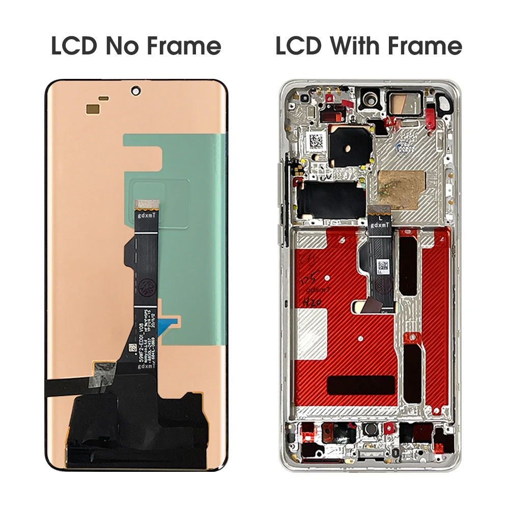 6.6\'\' Display For Huawei P50 Pro LCD Display Touch Scree Digitizer Assembly Parts For P50 Pro JAD-AL50 JAD-LX9 With Frame