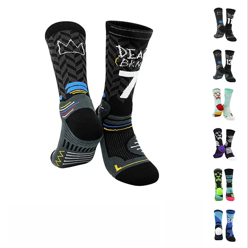 AliExpress NONE Number Unisex Sports Cool Basketball Socks Knee High Thickened Towel Bottom Cycling Running Adult Sports Socks