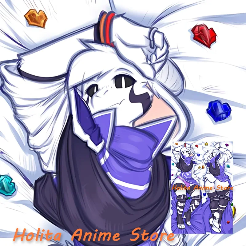 Dakimakura Anime asriel dreemurr (god form) undertale Body Pillow Double sided Print Life-size Cover