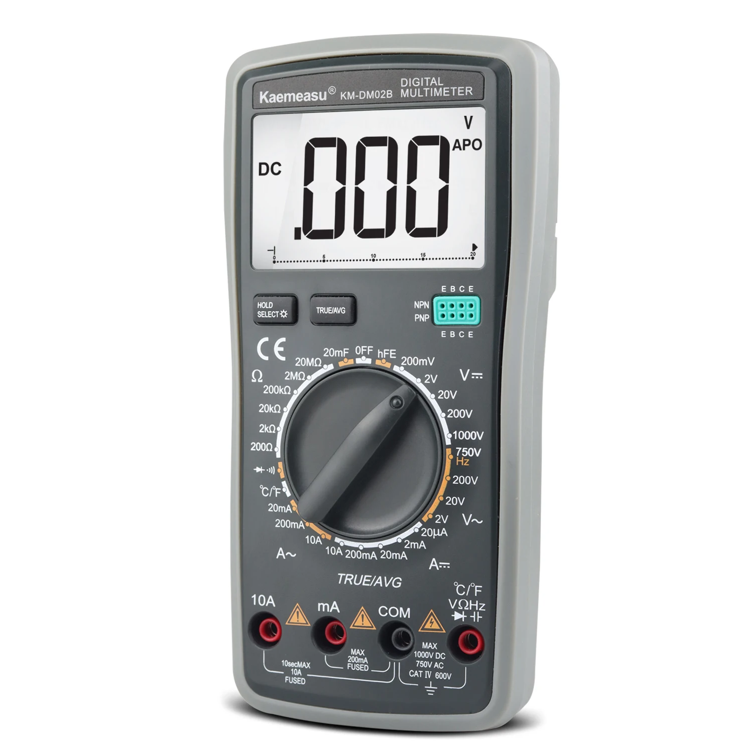 KM-DM02B Digital Multimeter True RMS AVG tester Multi-function smart multimeter temperature measurement