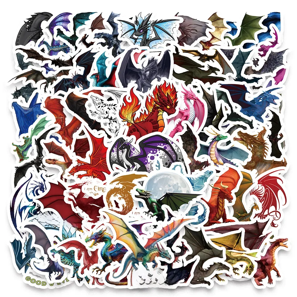 AliExpress GOGOTU 10/30/60PCS Ferocity Dragon Cartoon Stickers Cool Graffiti Decals DIY Laptop Guitar Bike Skateboard Fridge Waterproof Artwork