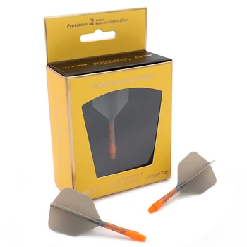 CUESOUL 929 New Launch ROST T19 Zintegrowany trzonek do darta i lotki w kształcie dużego skrzydła, zestaw 3 szarych