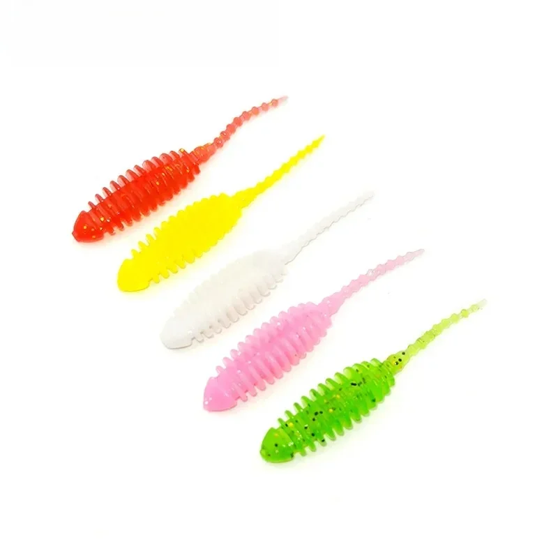 Nouveau 10 pièces Wobblers mini océan roche pêche leurres souples en caoutchouc appâts souples 3.5 cm ver souple appâts artificiels bar Silicone poisson