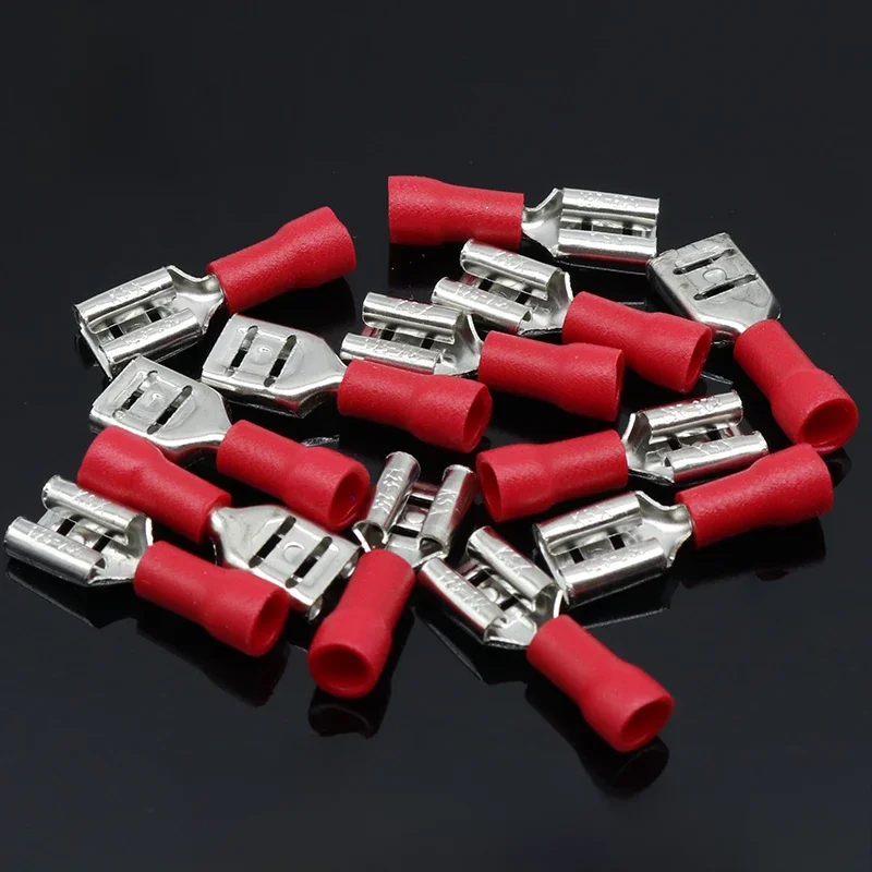 FDD1.25-250 izolacyjne izolowane żeńskie izolowane elektryczne złącza zaciskowe złącze przewodu kablowego 100 sztuk/paczka FDD1-250 FDD — zdjęcie 2