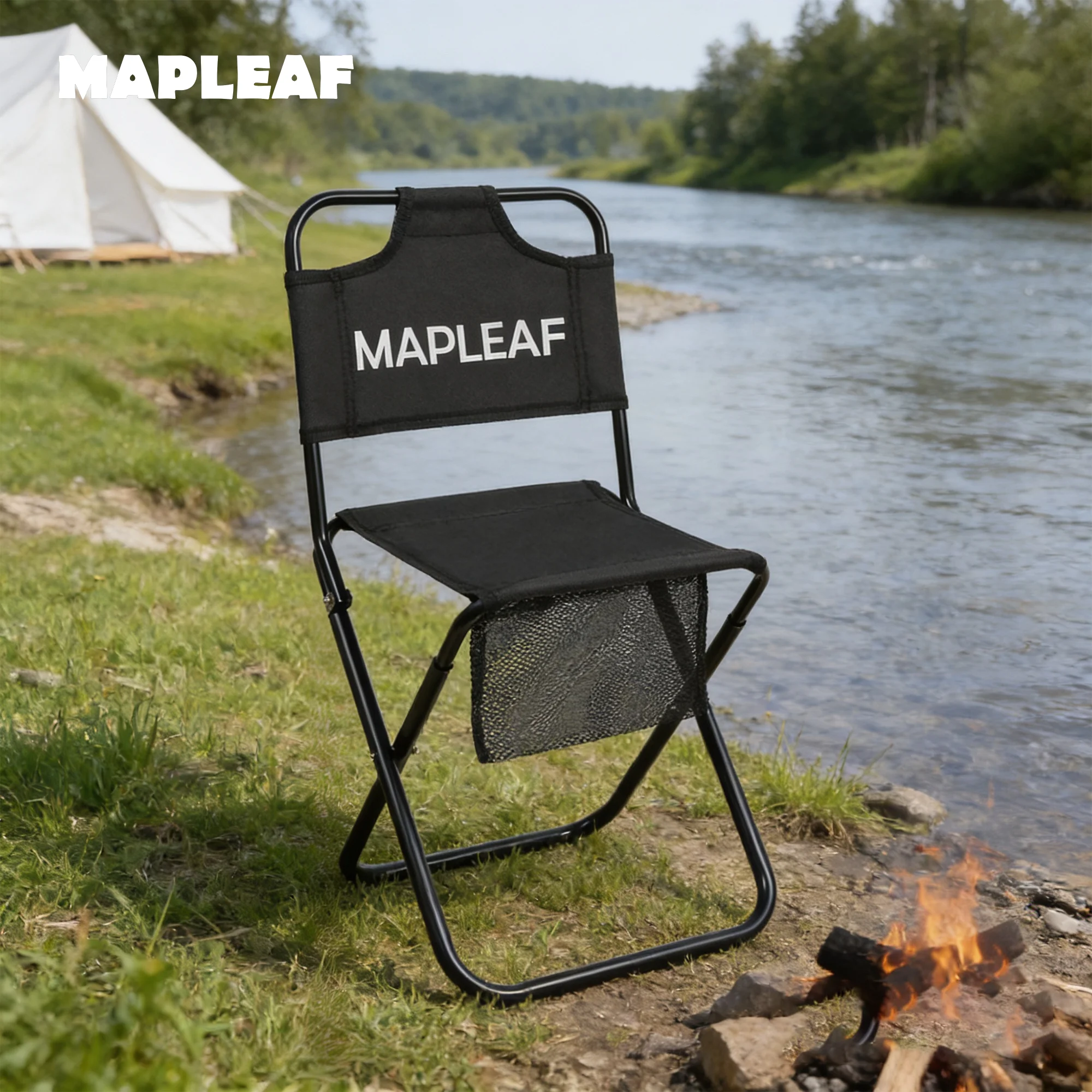 MAPLEAF Beach Chair Ultralight Portable Camping Chairs Foldable Travel Chair Outdoor Picnic Fishing chair Hiking Folding Chair