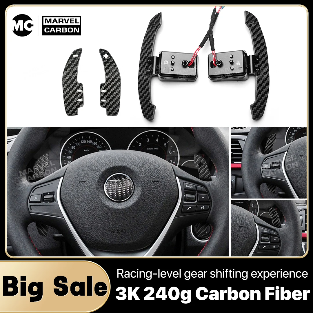 MC Carbon Fiber Magnetic Steering Wheel Paddle Shifters For BMW 1-4 series f20 f21 f30 f22 f80 g20 g30 g80