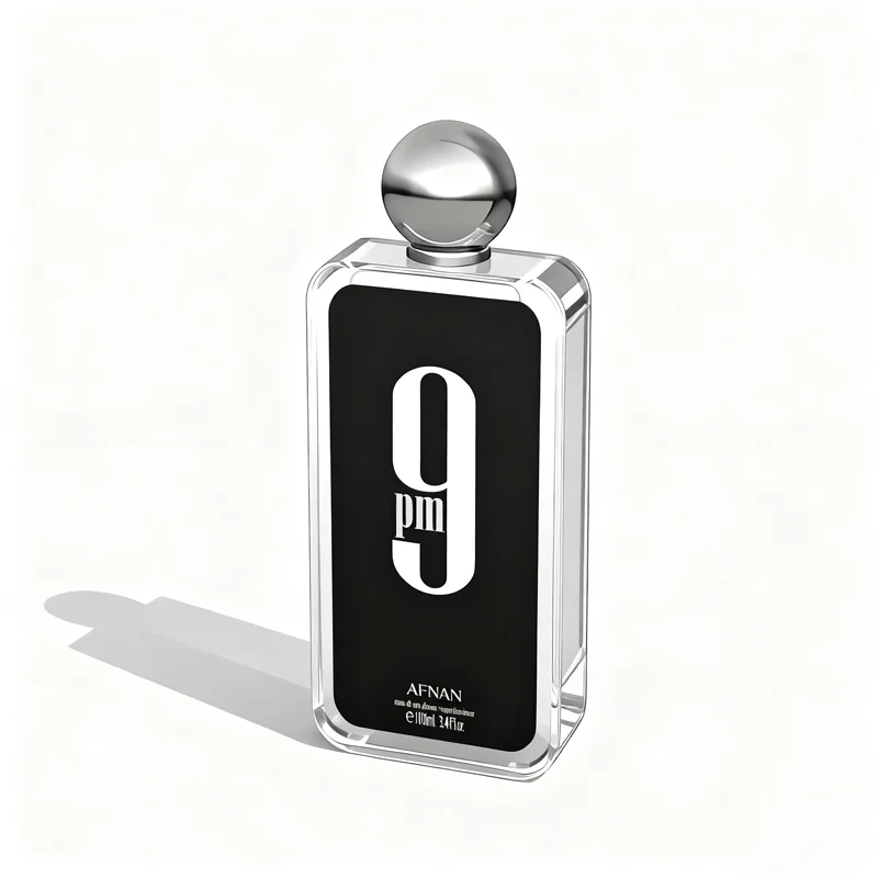 Afnan 9 PM For Men Eau De Parfum 3.4 Fl Oz |   Długotrwały orientalny zapach wanili i bursztynu |   Prezent dla mężczyzny: perfumy premium