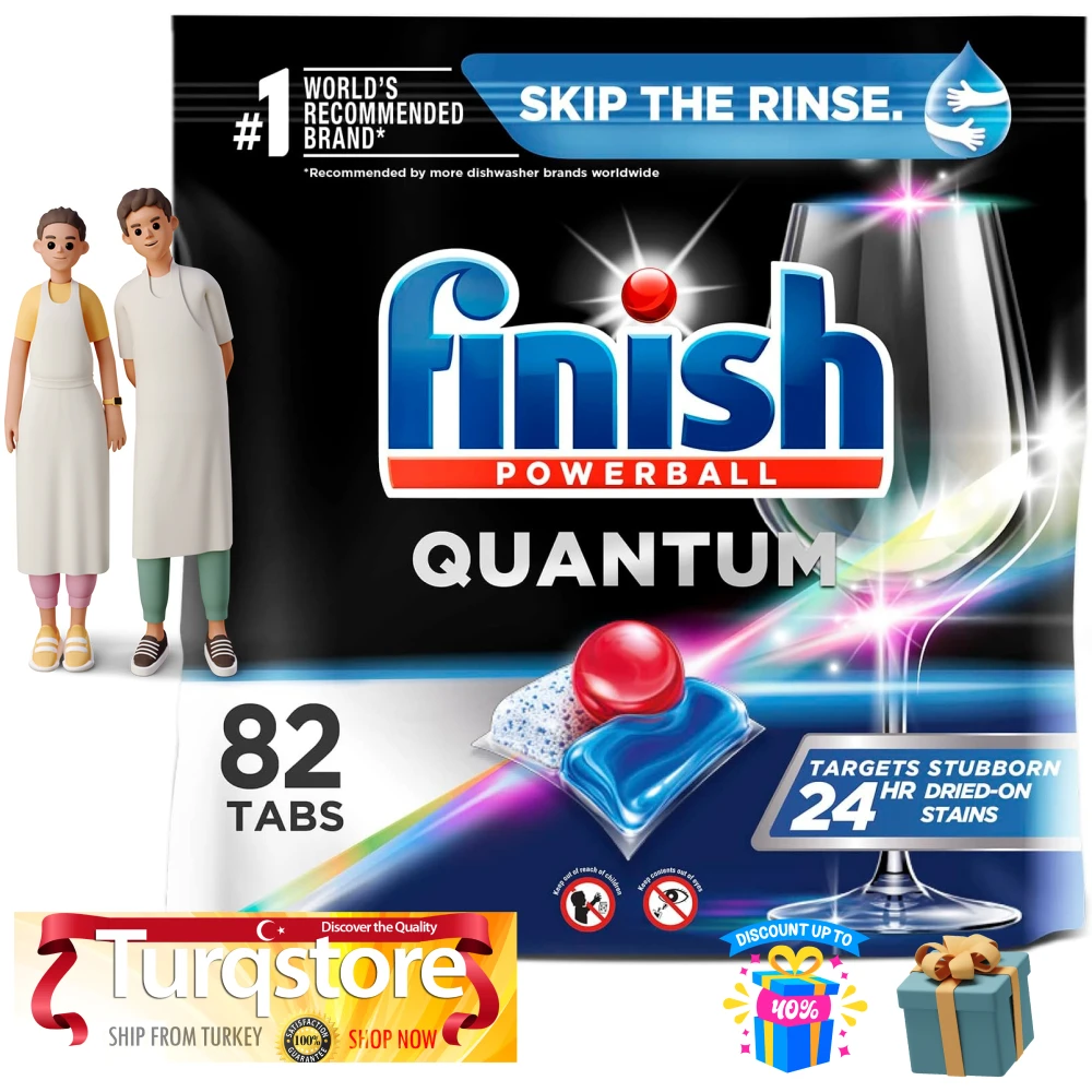 

Finish Quantum - 85 Count - Dishwasher Detergent - Powerball - Our Best Ever Clean and Shine - Dishwashing Tablets - Dish Tabs