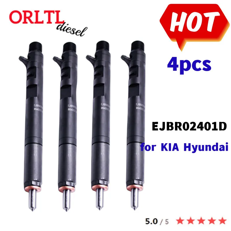 4PCS NOZZLE EJBR02401D 33801-4X800 33800-4X800 338014X800 338004X800 For HYUNDAI TERRACAN / KIA CARNIVAL High Quality Injector